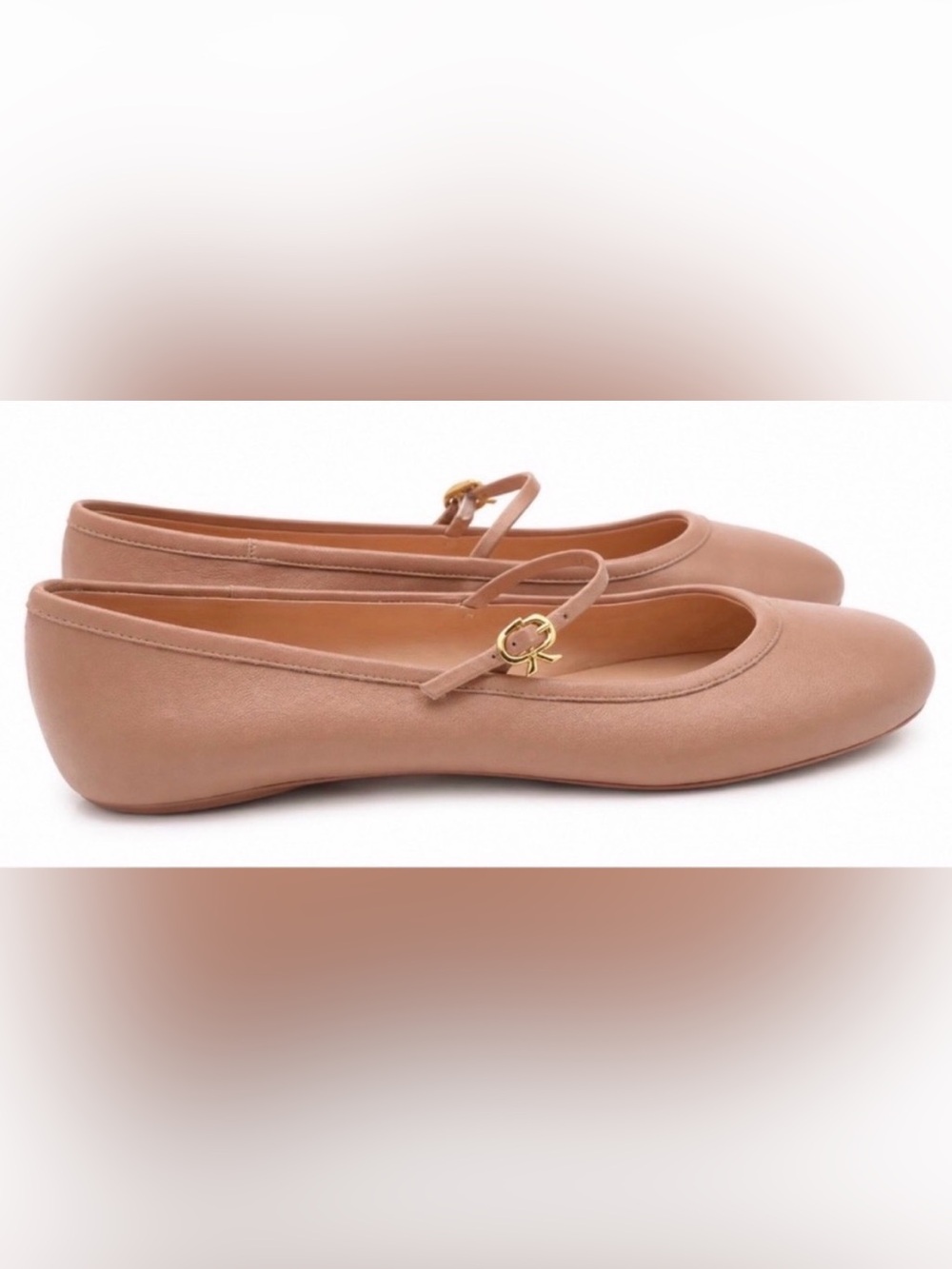 GIANVITO ROSSI Carla Ballet Flats | Beige Leather | EU 40 - Picture 2 of 6